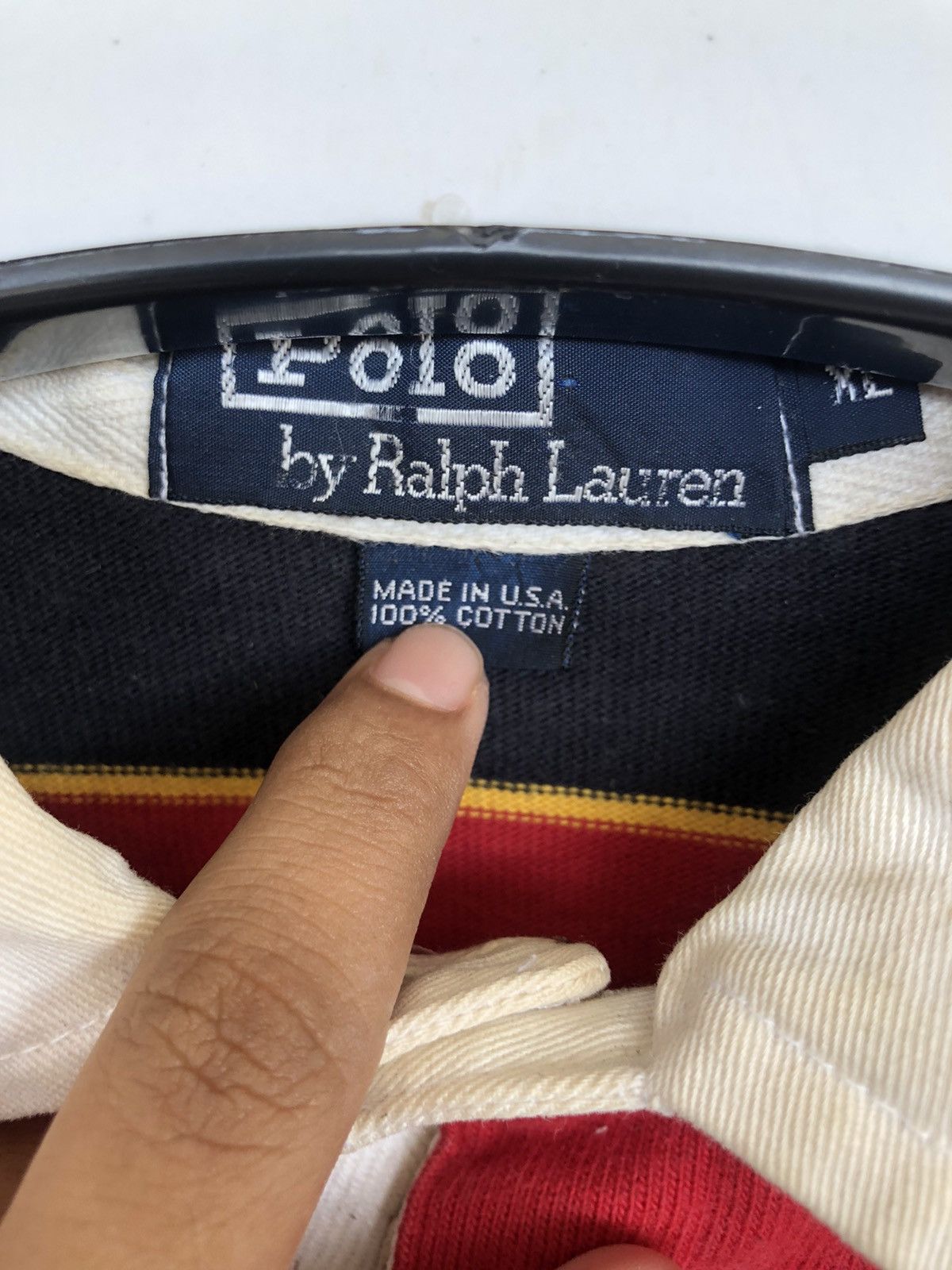 Polo Ralph Lauren Vintage Polo Ralph Lauren Rugby Long Sleeve Shirt Size US L / EU 52-54 / 3 - 4 Thumbnail