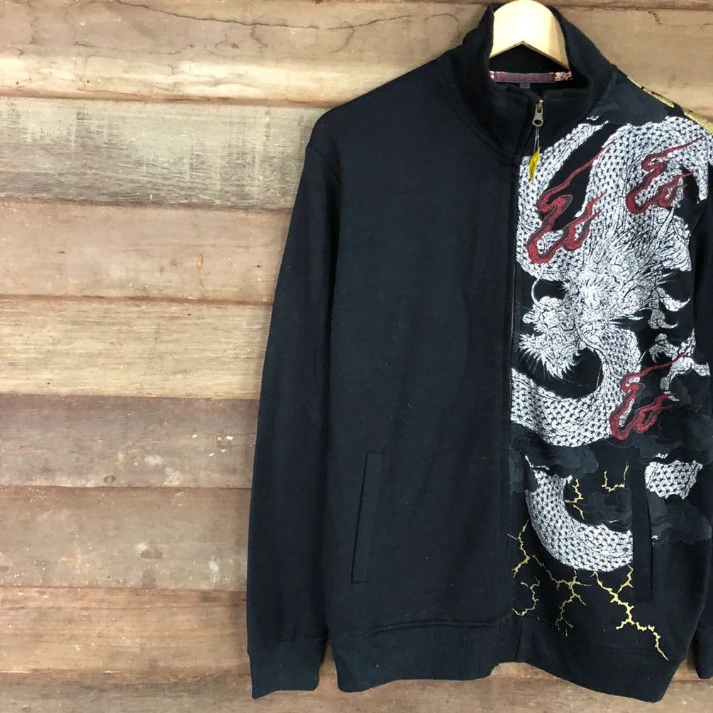 Japanese Brand Japan Dragon tatoo yakuza Black sweatshirt #2804 Size US L / EU 52-54 / 3 - 11 Thumbnail