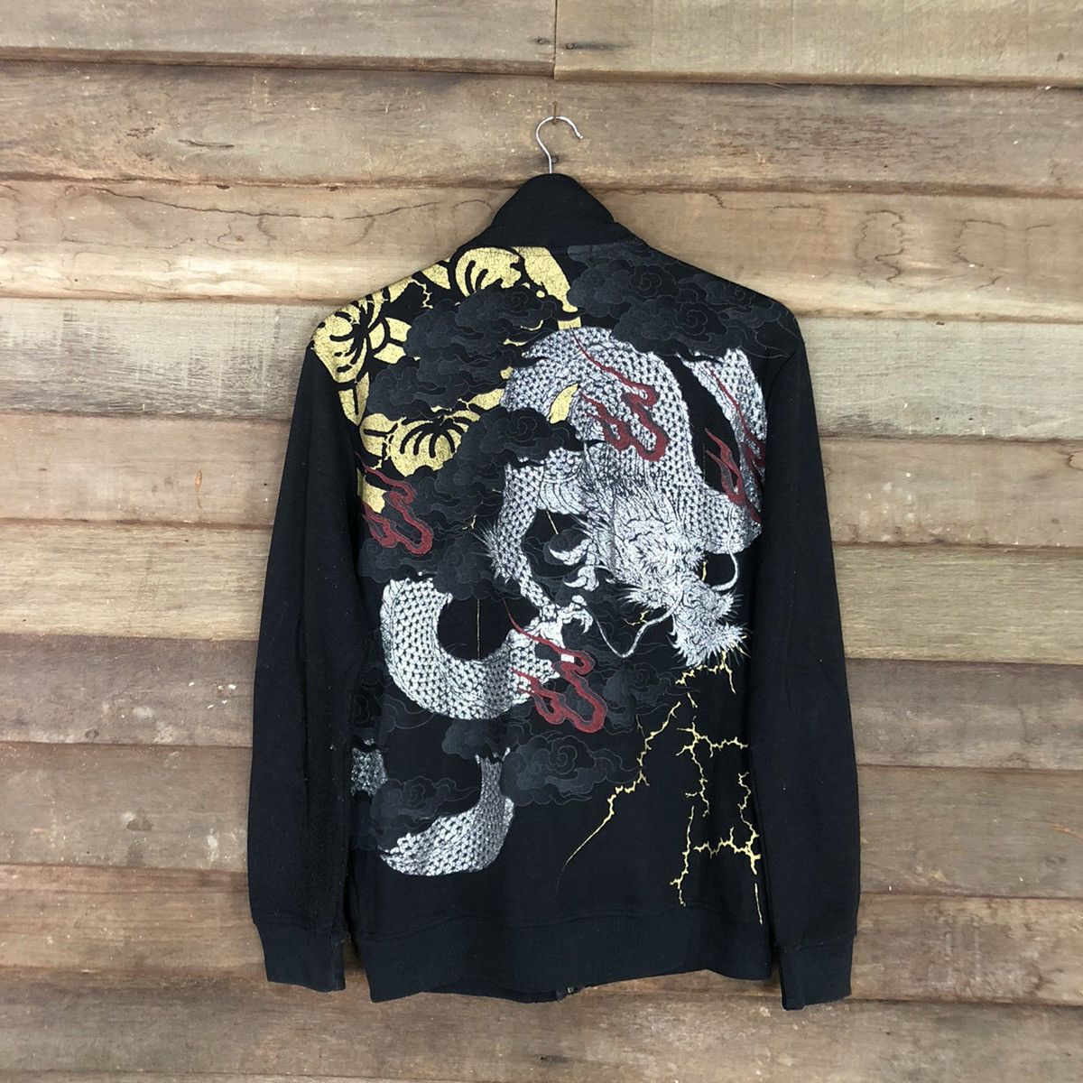 Japanese Brand Japan Dragon tatoo yakuza Black sweatshirt #2804 Size US L / EU 52-54 / 3 - 1 Thumbnail