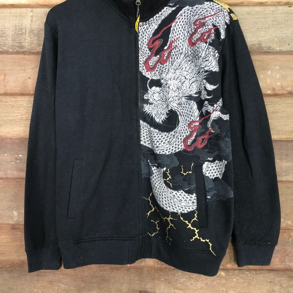 Japanese Brand Japan Dragon tatoo yakuza Black sweatshirt #2804 Size US L / EU 52-54 / 3 - 10 Thumbnail