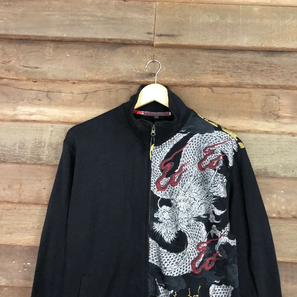 Japanese Brand Japan Dragon tatoo yakuza Black sweatshirt #2804 Size US L / EU 52-54 / 3 - 16 Thumbnail