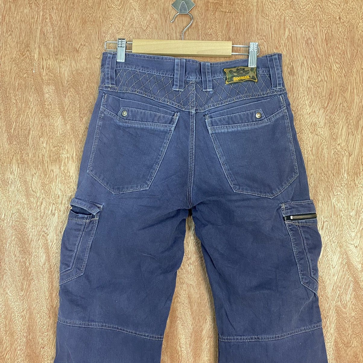 Japanese Brand DL Dogman Blue Multipocket Cargo Pants #1956 Size US 30 / EU 46 - 14 Thumbnail