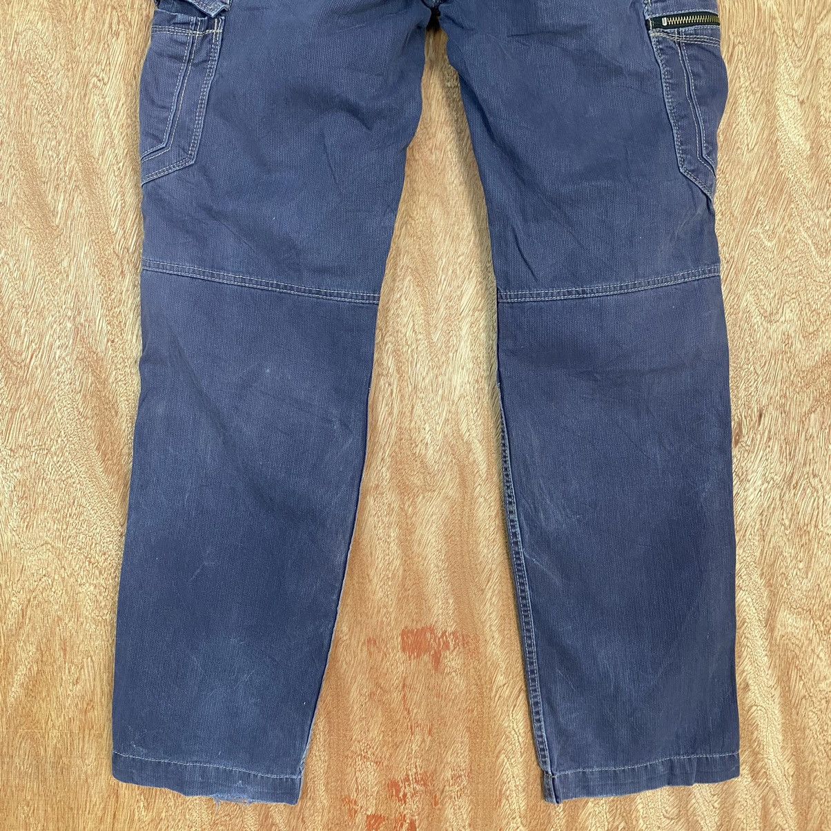 Japanese Brand DL Dogman Blue Multipocket Cargo Pants #1956 Size US 30 / EU 46 - 15 Thumbnail