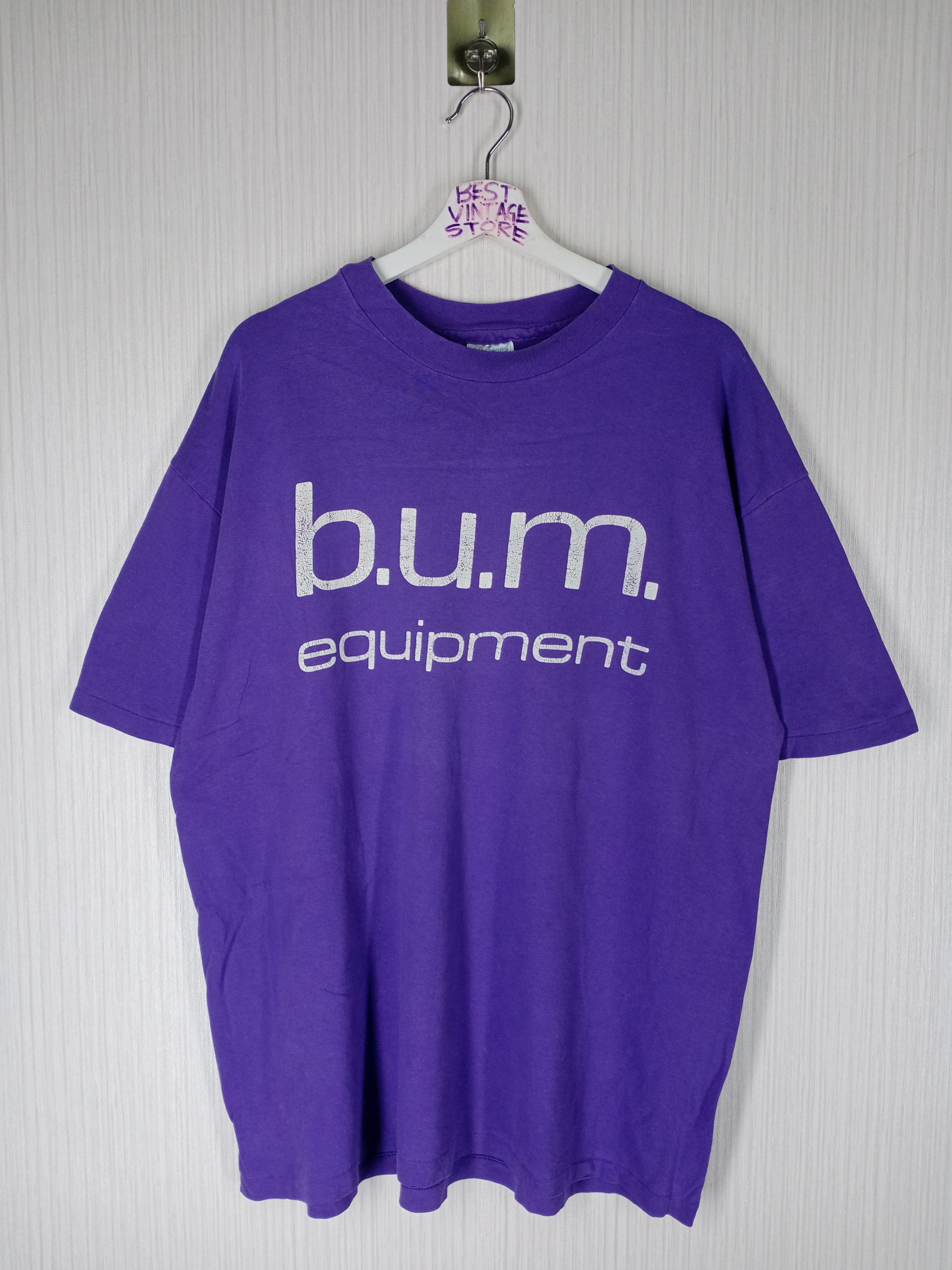 image of B U M Equipment x Hanes Vintage 90's B.u.m. Equipment T-Shirt in No Colour, Men's (Size XL)