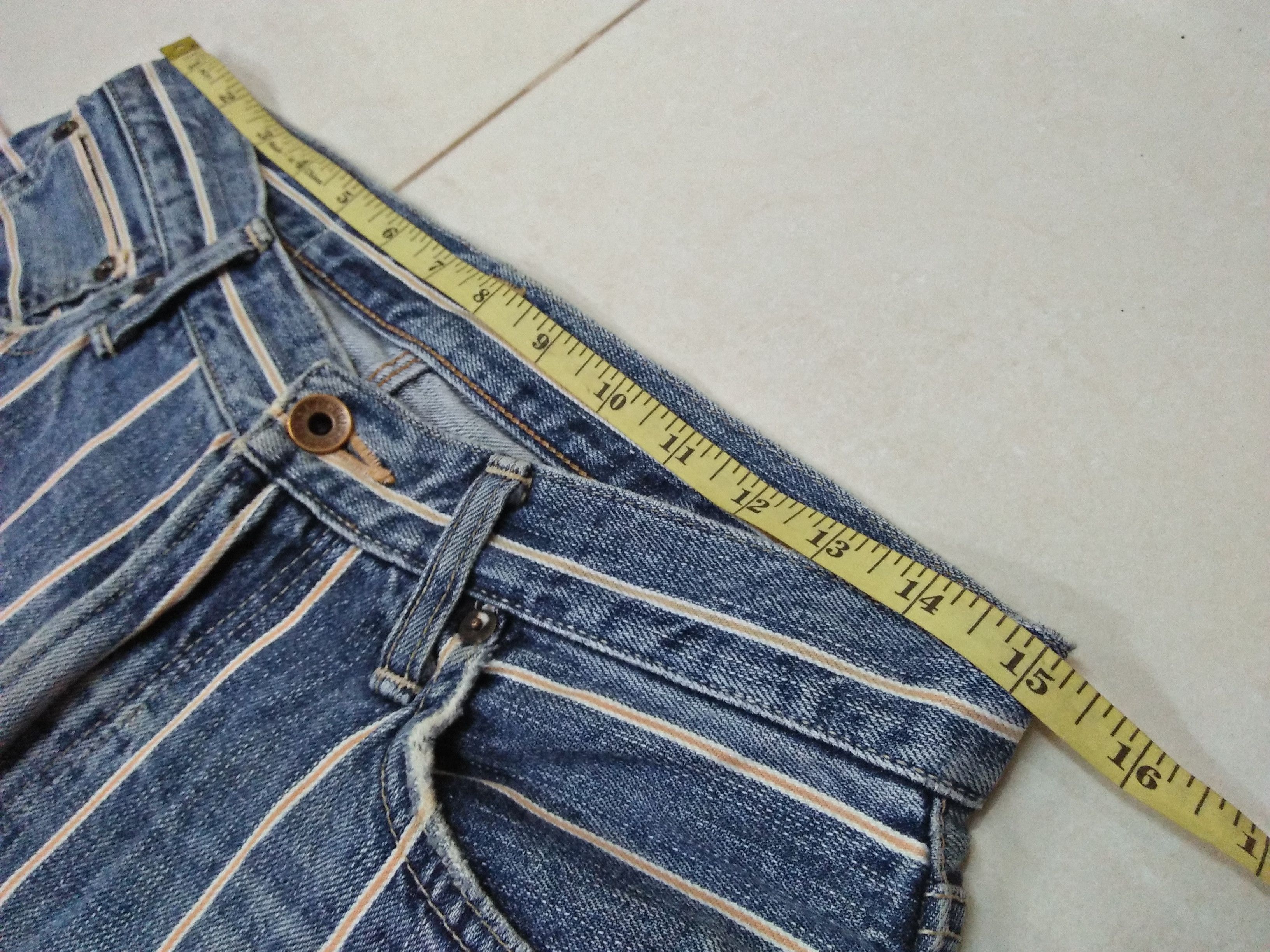 Edwin EDWIN Denims Selvage Stripes Nicely Faded Rips Jeans Size US 30 / EU 46 - 4 Thumbnail