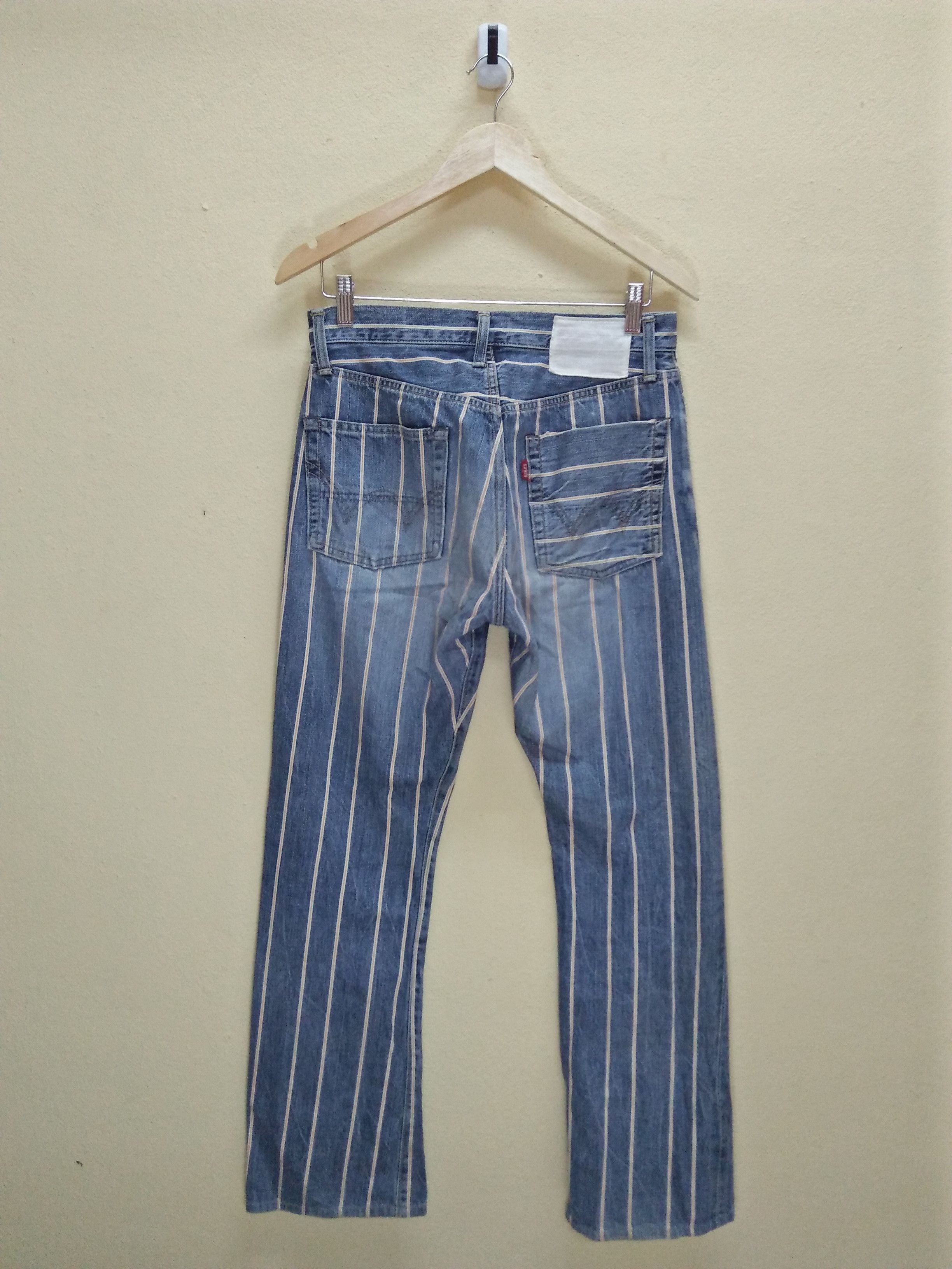 Edwin EDWIN Denims Selvage Stripes Nicely Faded Rips Jeans Size US 30 / EU 46 - 2 Thumbnail