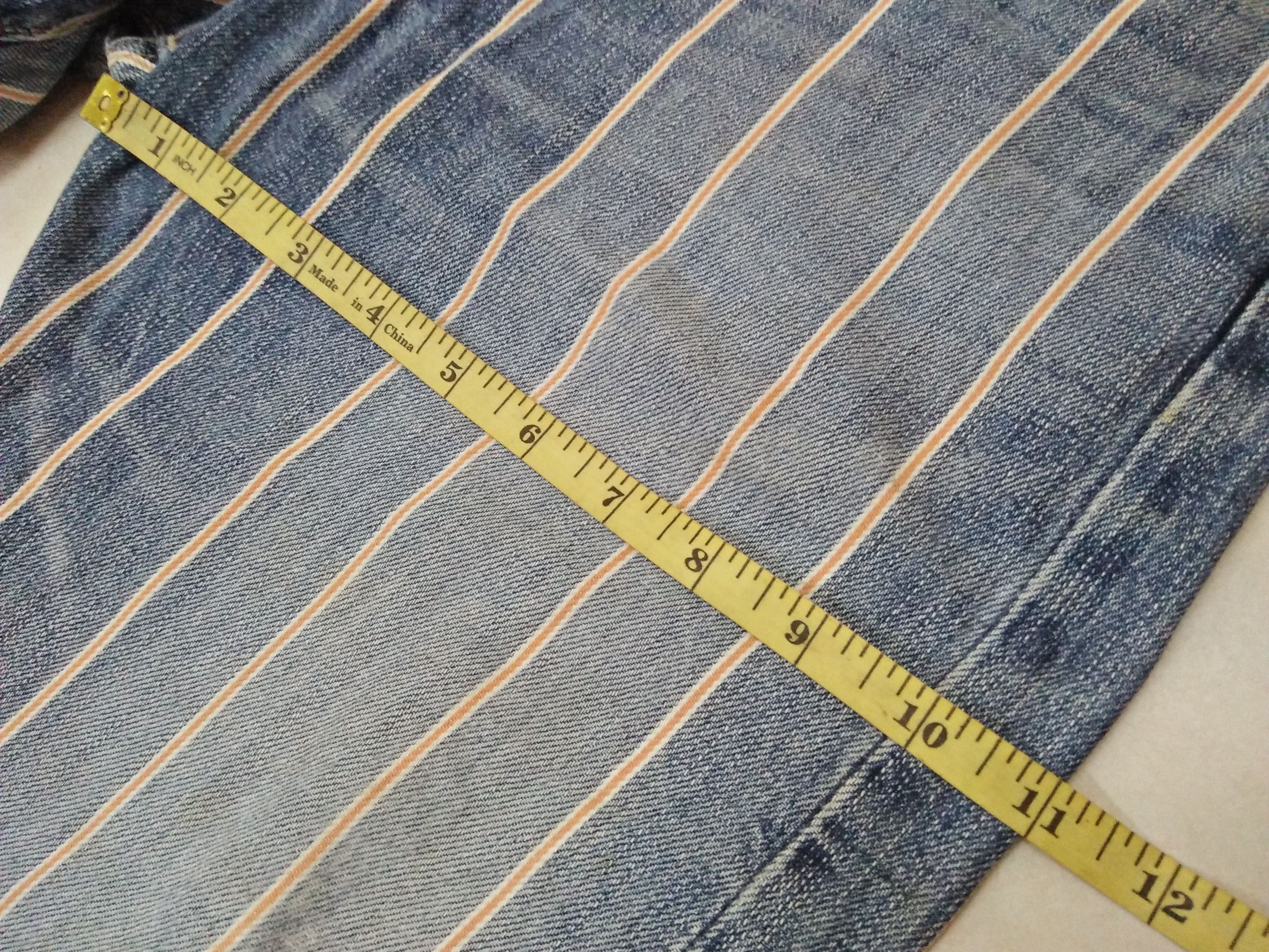 Edwin EDWIN Denims Selvage Stripes Nicely Faded Rips Jeans Size US 30 / EU 46 - 6 Thumbnail