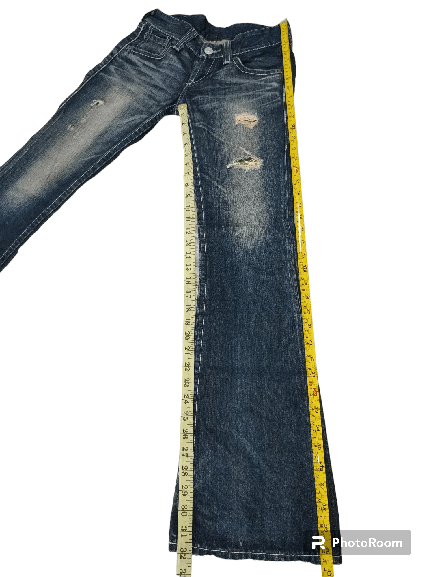 Levi's Vintage Clothing Vintage Japan Levi's Distressed Flare Jeans Size 29" - 11 Thumbnail