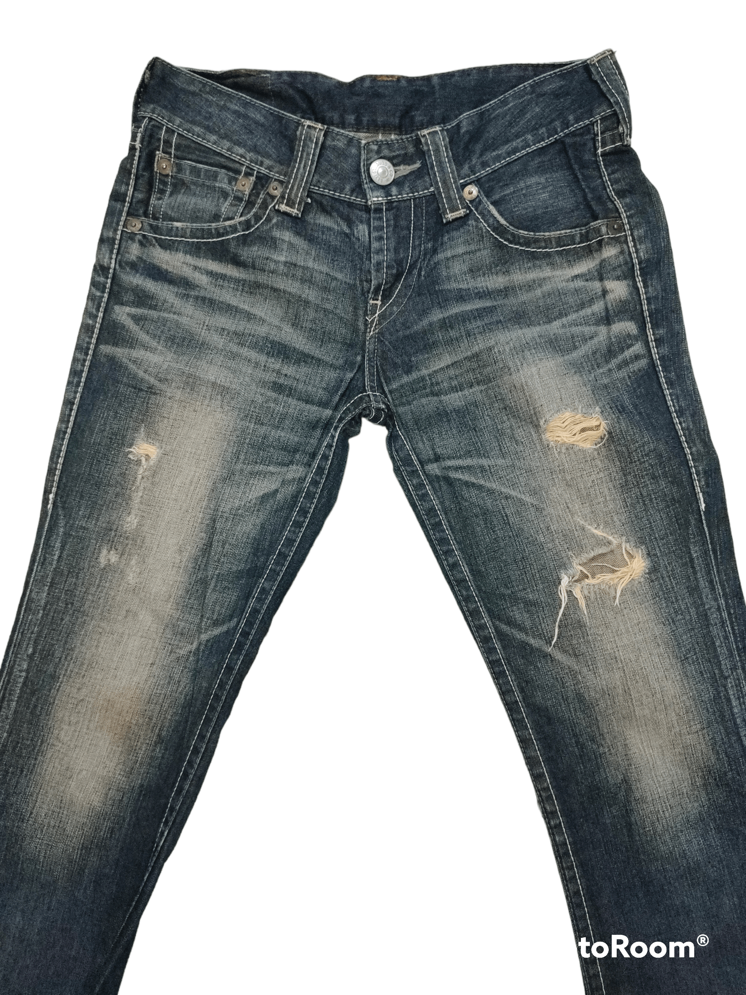 Levi's Vintage Clothing Vintage Japan Levi's Distressed Flare Jeans Size 29" - 3 Thumbnail