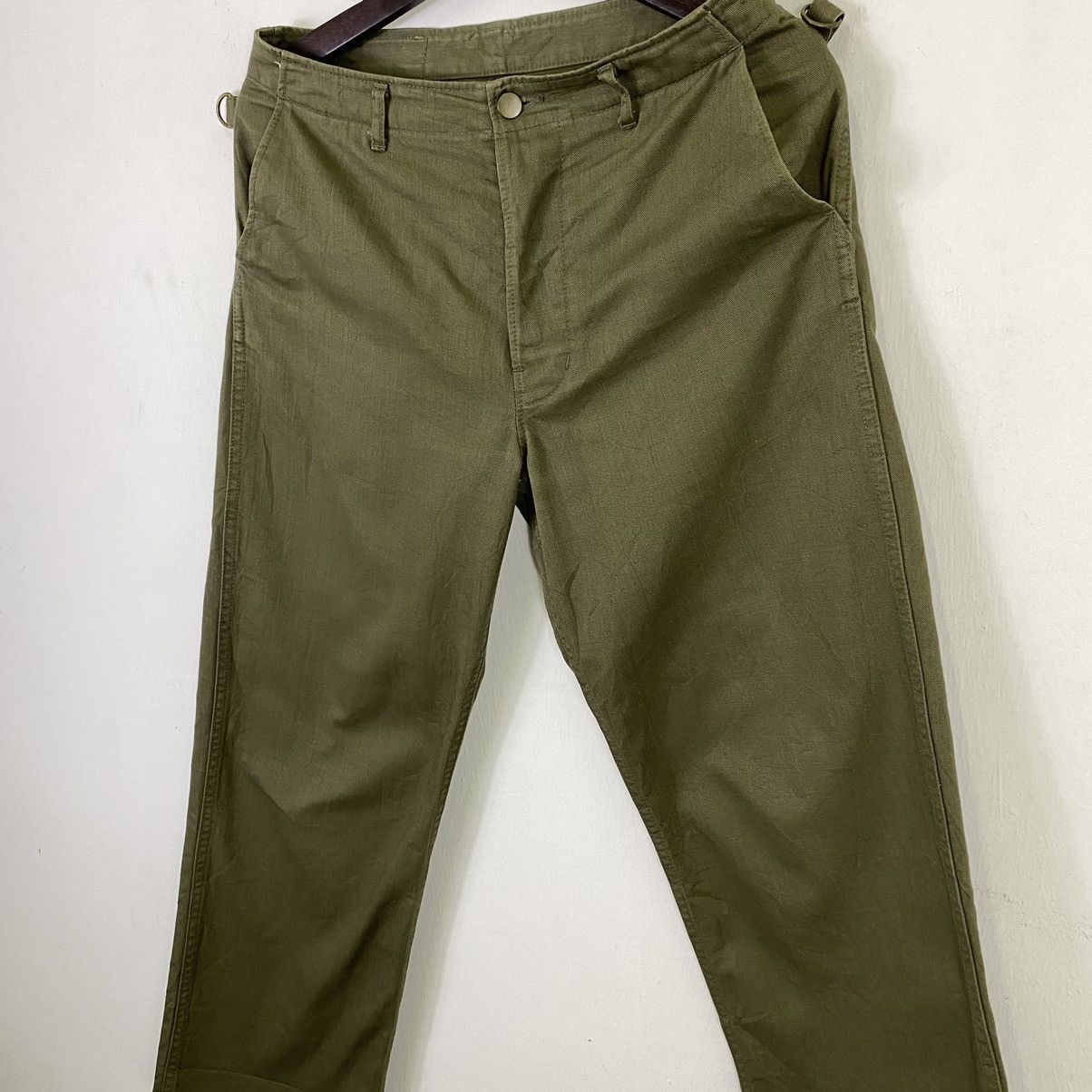 Japanese Brand Vintage Army Buckle Back Cargo Pocket Pants Size US 32 / EU 48 - 5 Thumbnail
