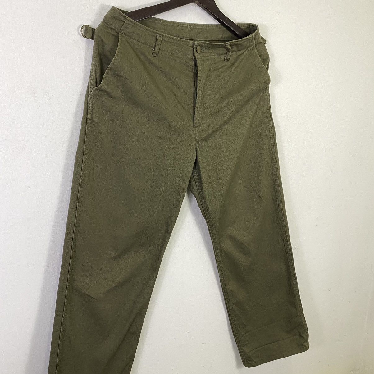 Japanese Brand Vintage Army Buckle Back Cargo Pocket Pants Size US 32 / EU 48 - 4 Thumbnail
