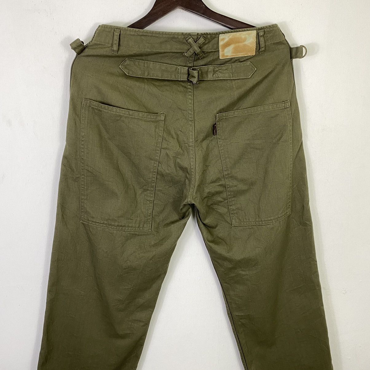 Japanese Brand Vintage Army Buckle Back Cargo Pocket Pants Size US 32 / EU 48 - 6 Thumbnail