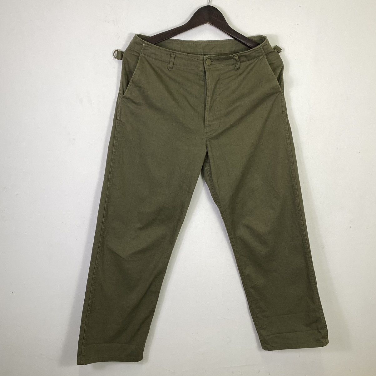 Japanese Brand Vintage Army Buckle Back Cargo Pocket Pants Size US 32 / EU 48 - 3 Thumbnail