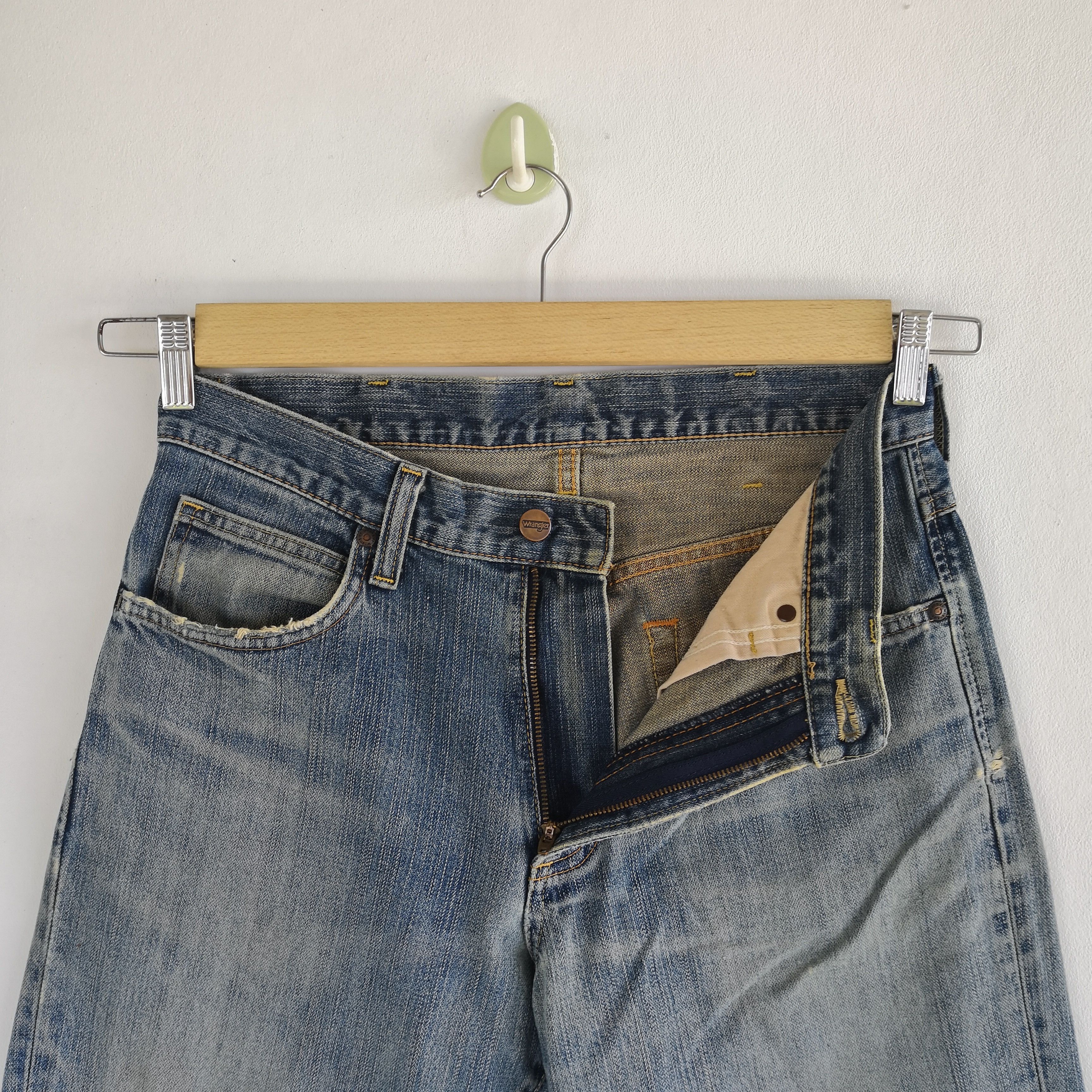 Jean Vintage Wrangler Faded Denim Distressed Wrangler Jeans Size US 30 / EU 46 - 8 Thumbnail