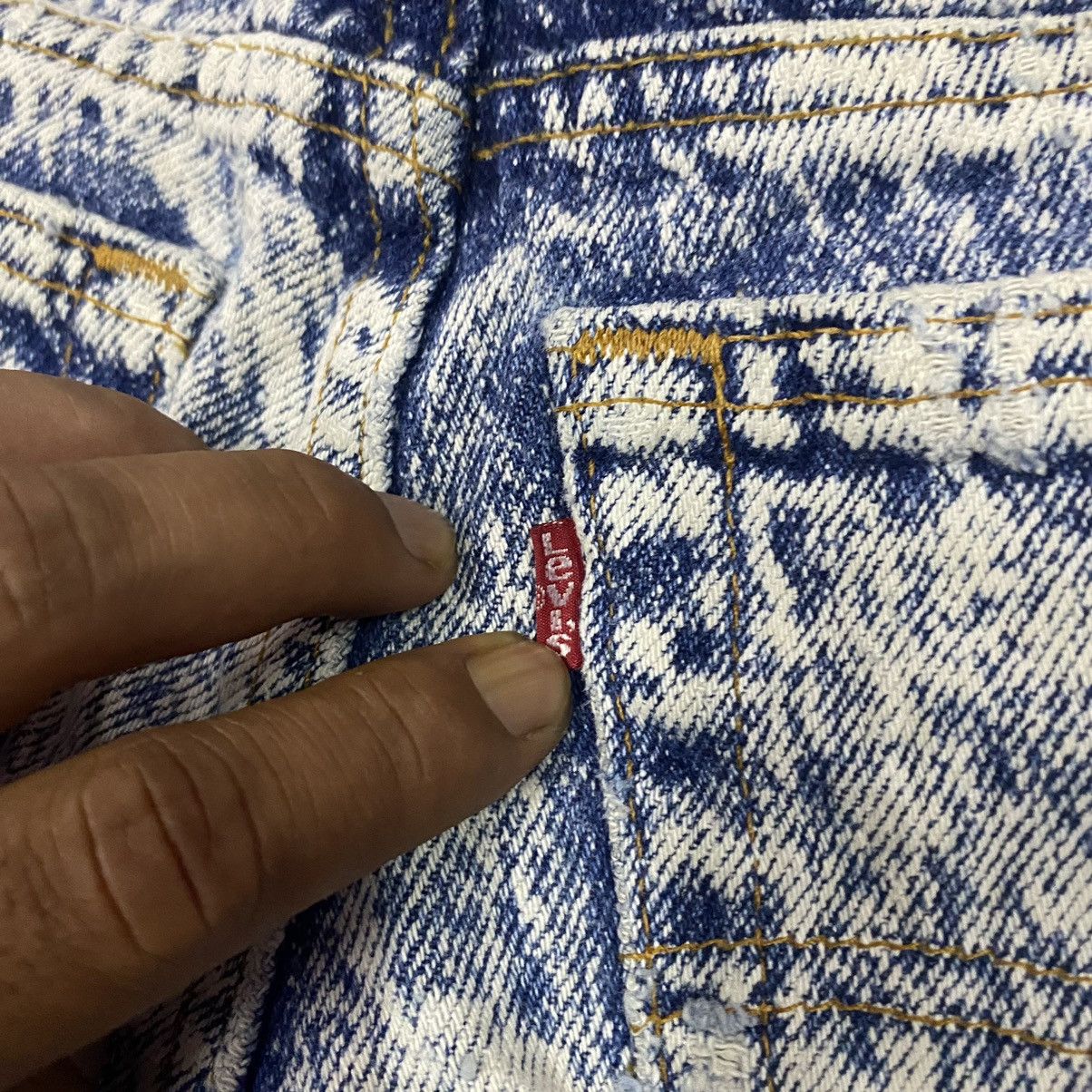 Killer Acid × Levi's × Vintage Vintage Levis 550 Acid Washed Distressed Style Denim Jeans Size US 29 - 14 Thumbnail