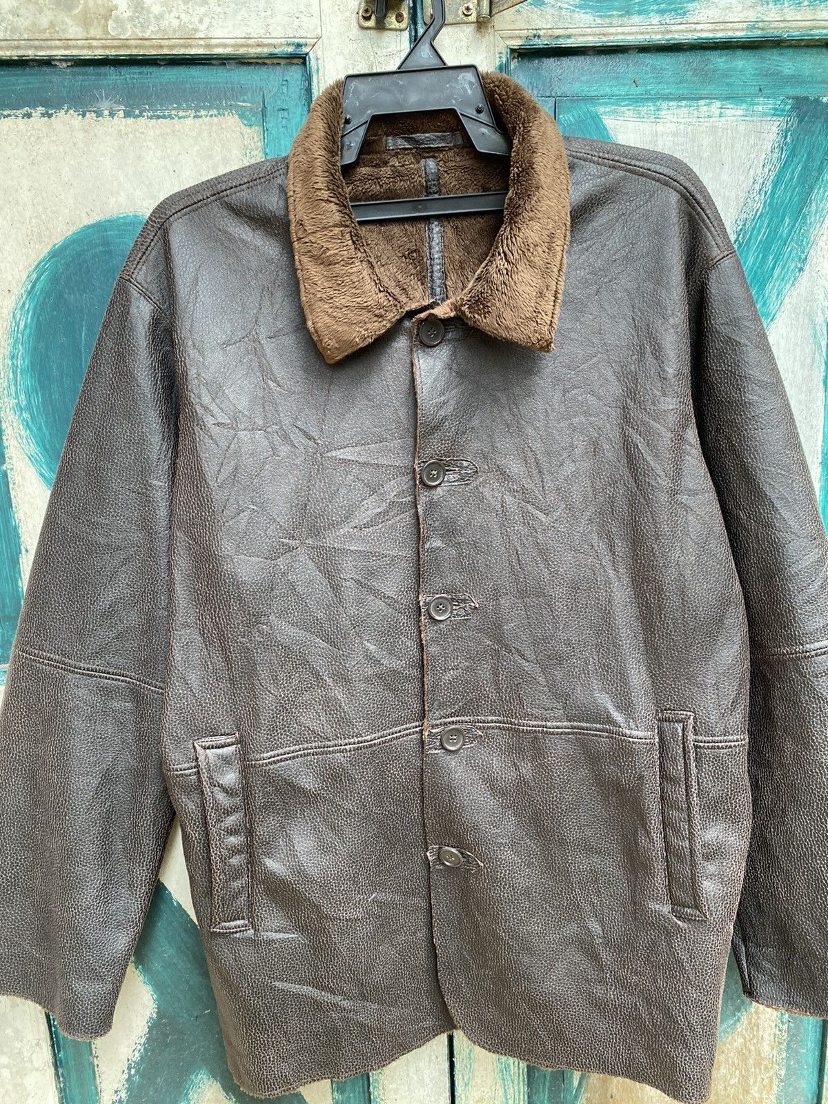 Japanese Brand Vintage Japanese Lining Shearling Synthetic Jacket Size US XL / EU 56 / 4 - 2 Thumbnail