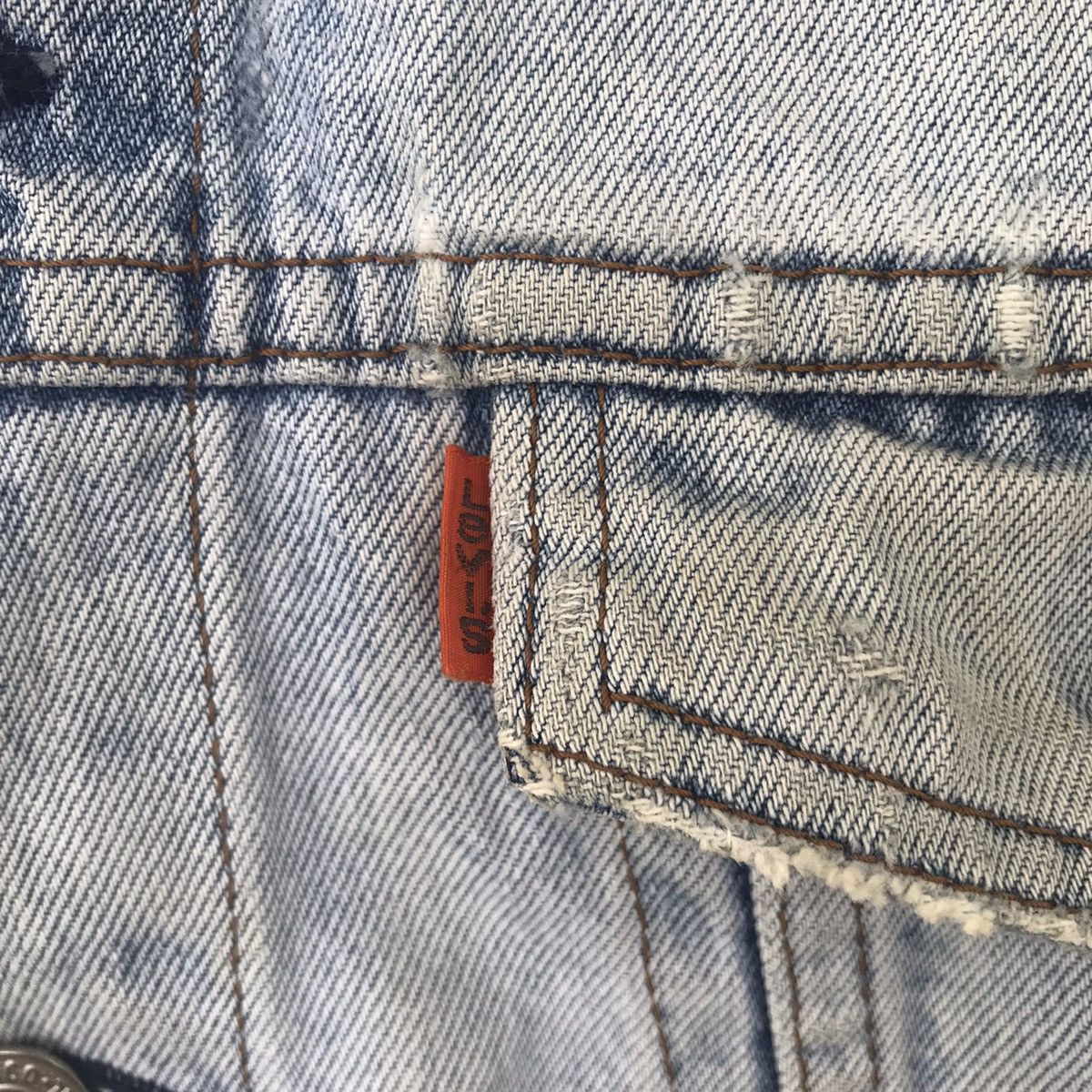 Levi's Vtg Levis Orange Tab Trucker Distress Denim Jacket J02 Size US L / EU 52-54 / 3 - 6 Thumbnail