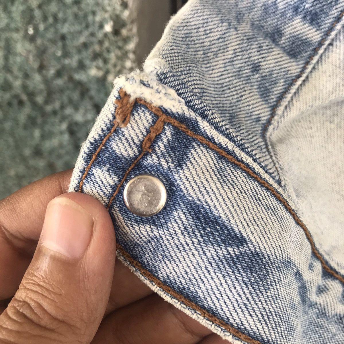 Levi's Vtg Levis Orange Tab Trucker Distress Denim Jacket J02 Size US L / EU 52-54 / 3 - 16 Thumbnail