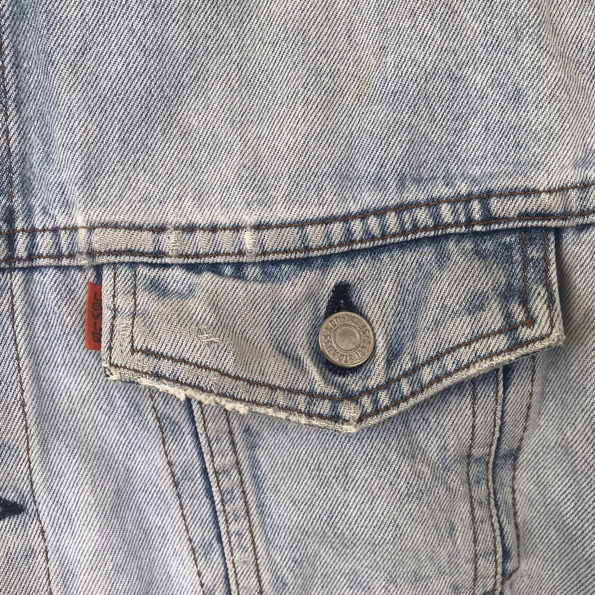 Levi's Vtg Levis Orange Tab Trucker Distress Denim Jacket J02 Size US L / EU 52-54 / 3 - 7 Thumbnail