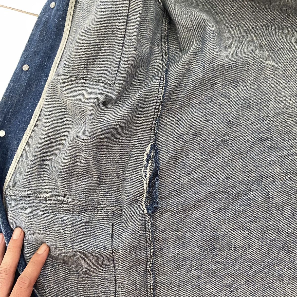 Edwin × Japanese Brand Vintage Edwin Selvedge Chore Denim Jacket Size US S / EU 44-46 / 1 - 13 Thumbnail