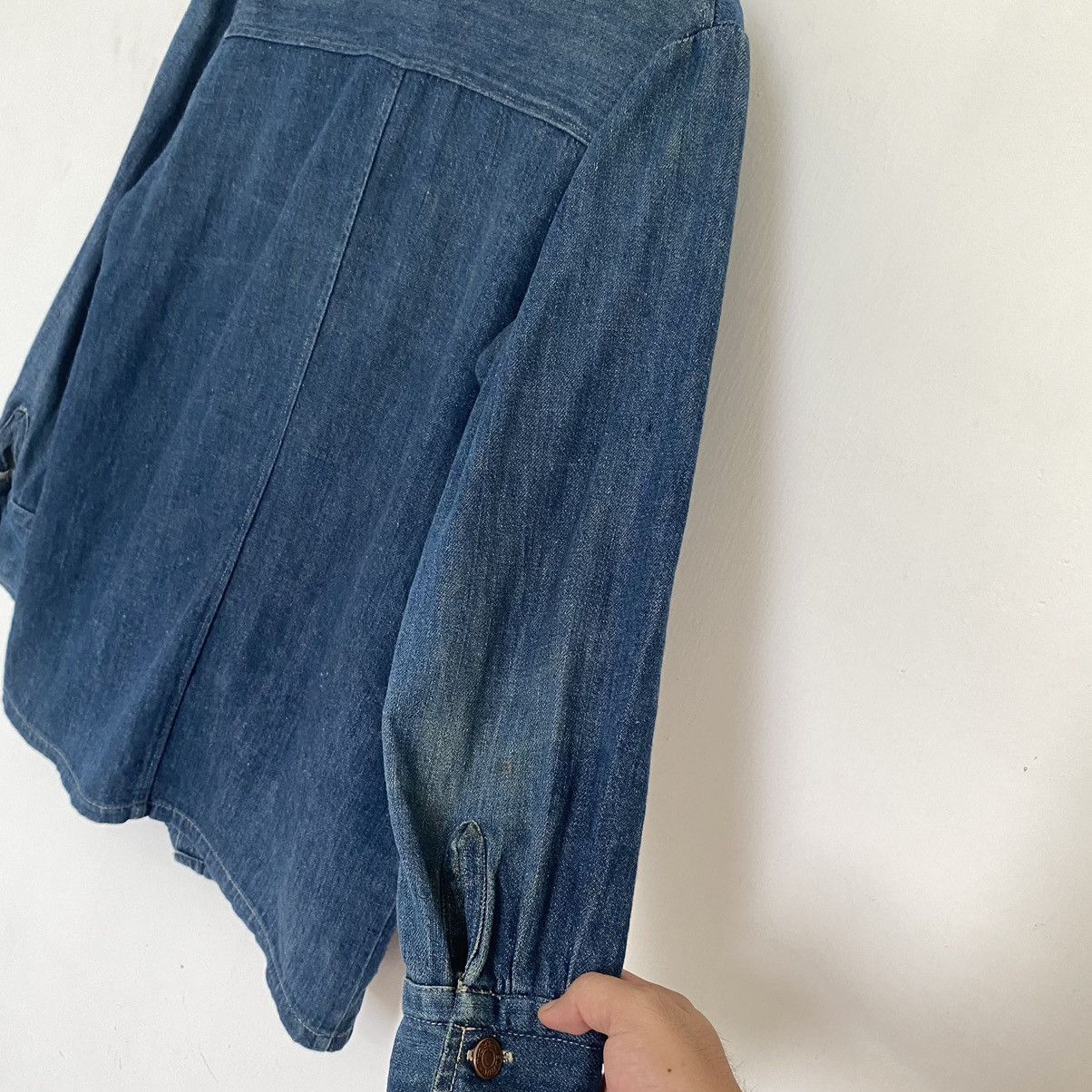 Edwin × Japanese Brand Vintage Edwin Selvedge Chore Denim Jacket Size US S / EU 44-46 / 1 - 7 Thumbnail