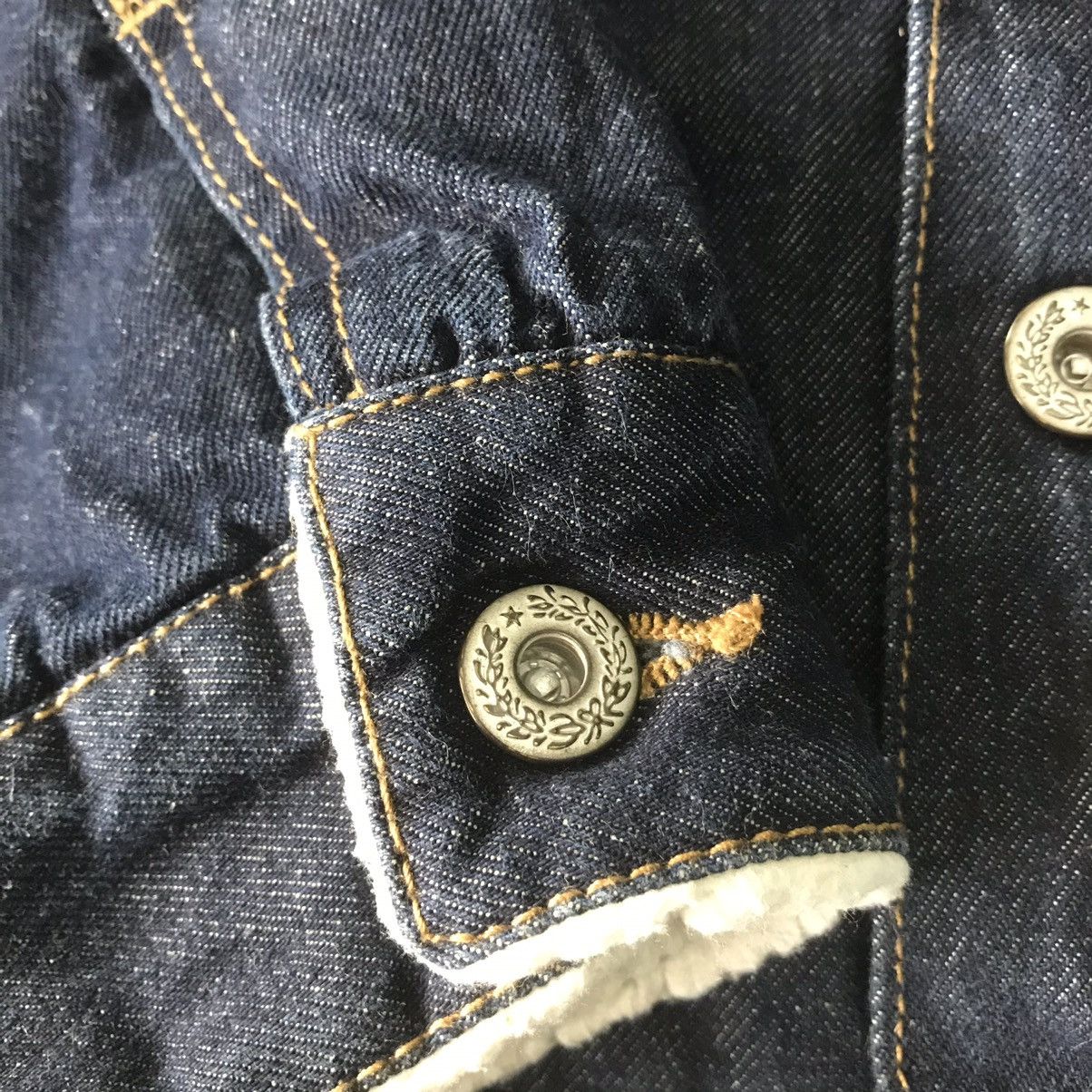 Japanese Brand Nylaus Denim Fleece/Sherpa Inner Jacket Size US L / EU 52-54 / 3 - 13 Thumbnail