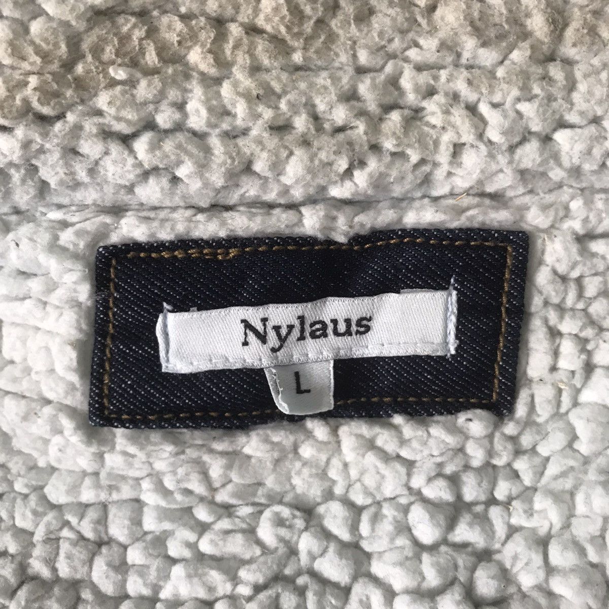 Japanese Brand Nylaus Denim Fleece/Sherpa Inner Jacket Size US L / EU 52-54 / 3 - 19 Thumbnail
