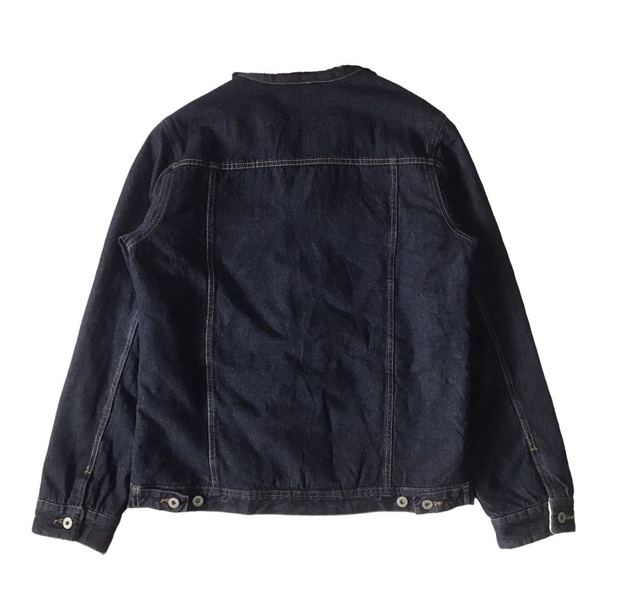 Japanese Brand Nylaus Denim Fleece/Sherpa Inner Jacket Size US L / EU 52-54 / 3 - 2 Thumbnail