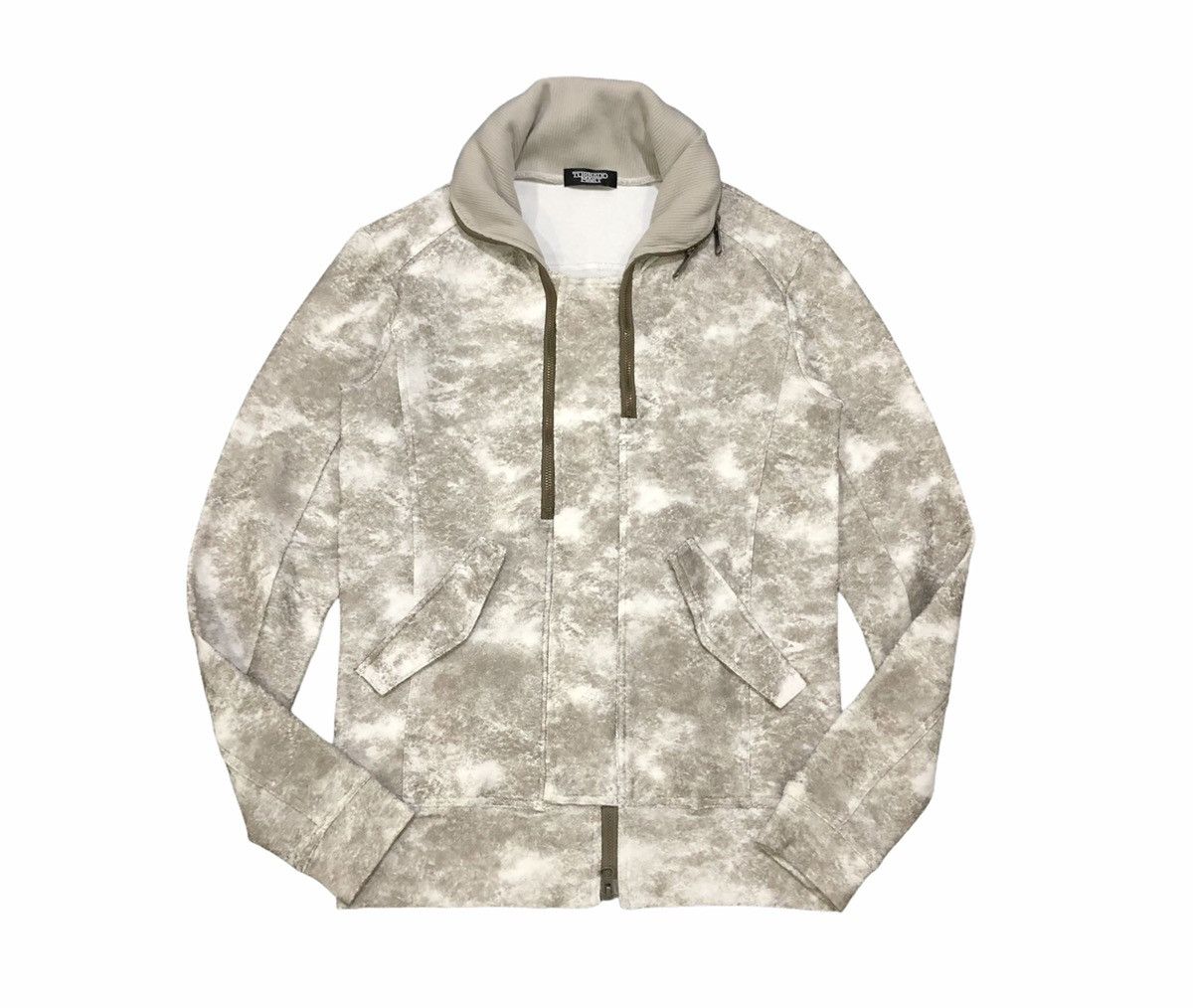 Tornado Mart Tornado Mart Zipper White and Grey Patterned With Hoodie Size US S / EU 44-46 / 1 - 7 Thumbnail