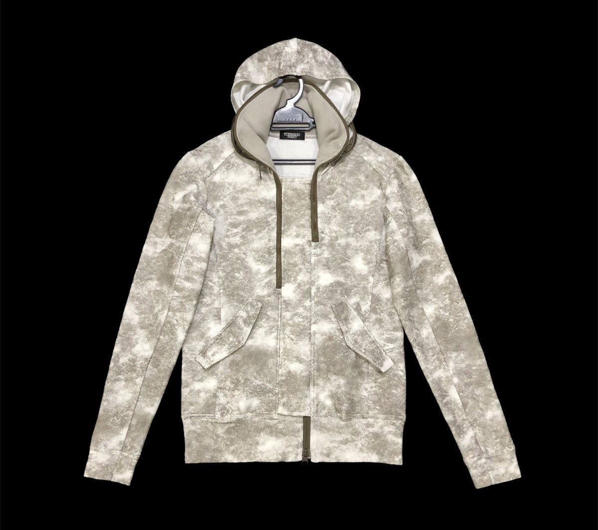 Tornado Mart Tornado Mart Zipper White and Grey Patterned With Hoodie Size US S / EU 44-46 / 1 - 15 Thumbnail