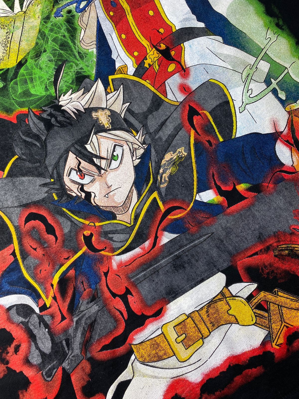 Anime × Japanese Brand × Vintage Black Clover Asta Yuno Anime Manga Bootleg Shirt Size US XL / EU 56 / 4 - 4 Thumbnail