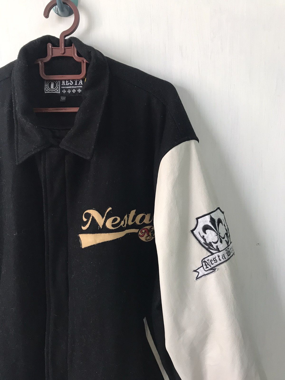 Japanese Brand 💥Steals💥Nesta Brand Varsity Jacket Size US XL / EU 56 / 4 - 4 Thumbnail