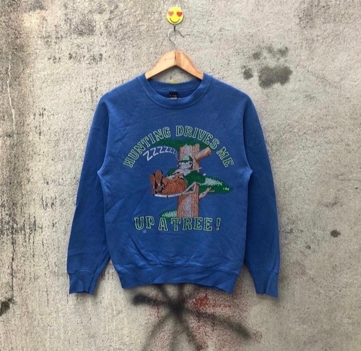 Fruit Of The Loom Vintage 90s hunting drive me up a tree sweatshirt Size US S / EU 44-46 / 1 - 1 Thumbnail