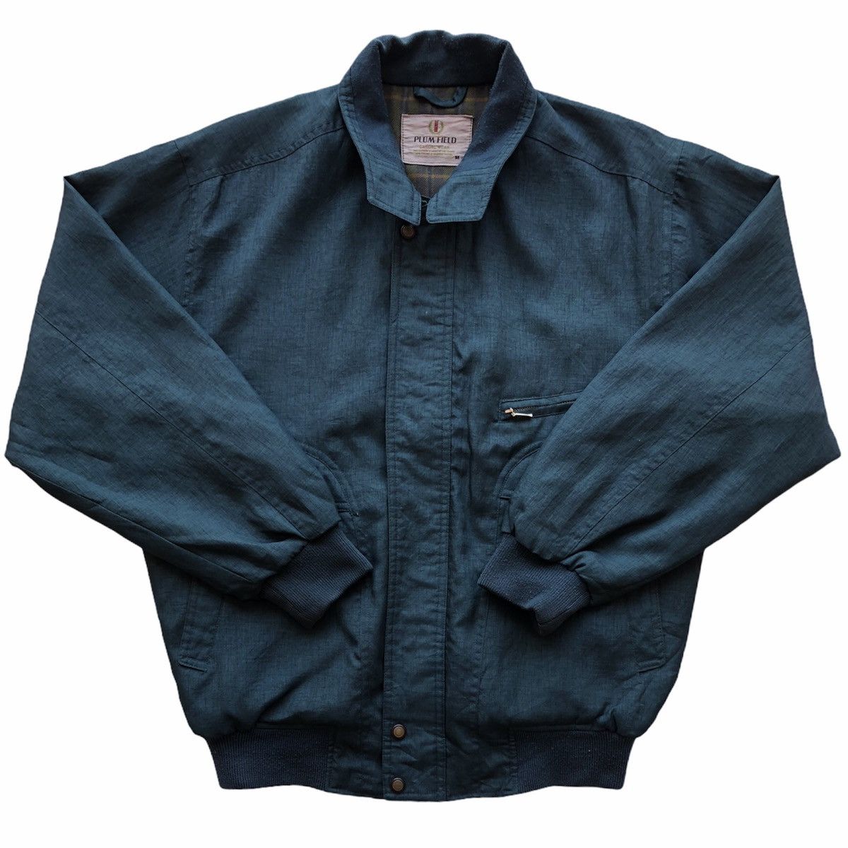 Japanese Brand Vintage 80's Casual Work Zipper Jacket by Plum Field Size US L / EU 52-54 / 3 - 1 Thumbnail