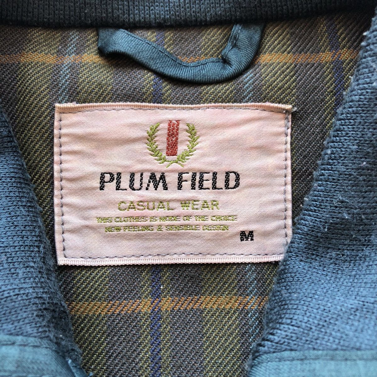 Japanese Brand Vintage 80's Casual Work Zipper Jacket by Plum Field Size US L / EU 52-54 / 3 - 9 Thumbnail