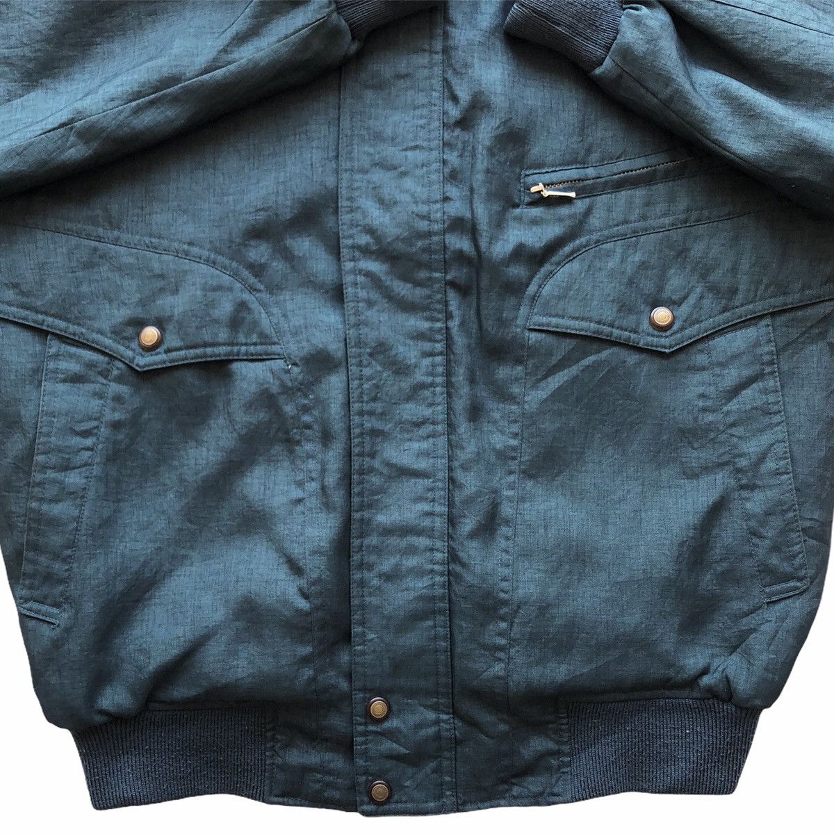 Japanese Brand Vintage 80's Casual Work Zipper Jacket by Plum Field Size US L / EU 52-54 / 3 - 4 Thumbnail