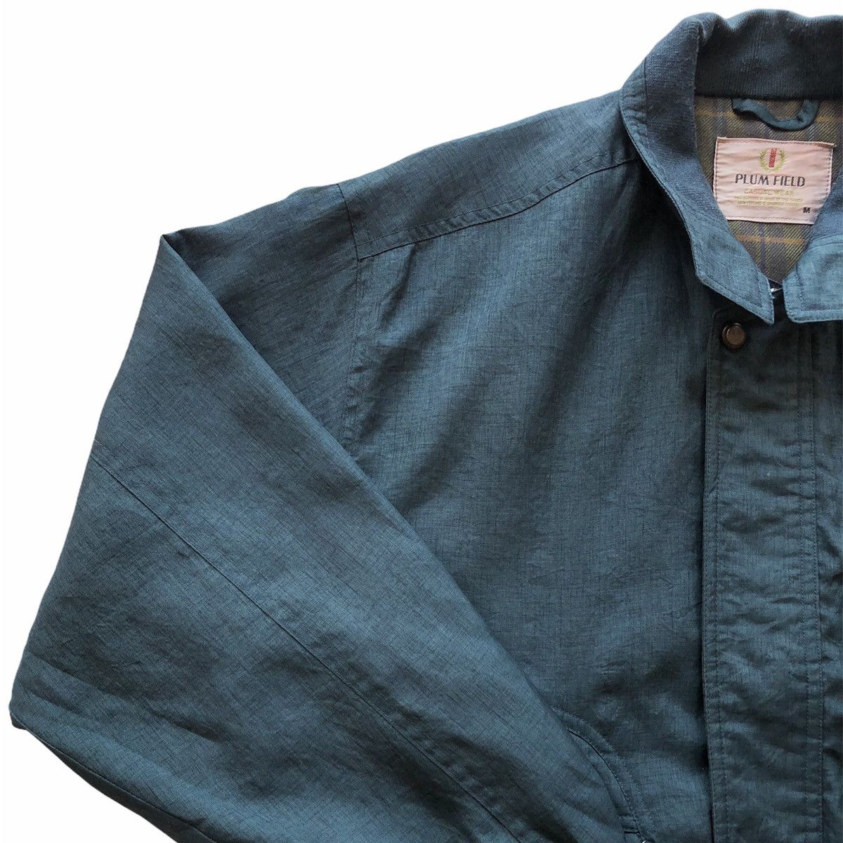 Japanese Brand Vintage 80's Casual Work Zipper Jacket by Plum Field Size US L / EU 52-54 / 3 - 5 Thumbnail