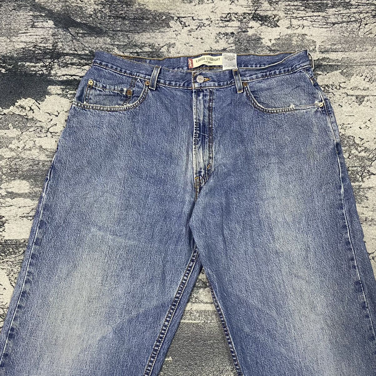 Levi's × Vintage Vintage Levis 569 Loose Stright Baggy Denim Jeans Size US 37 - 2 Thumbnail