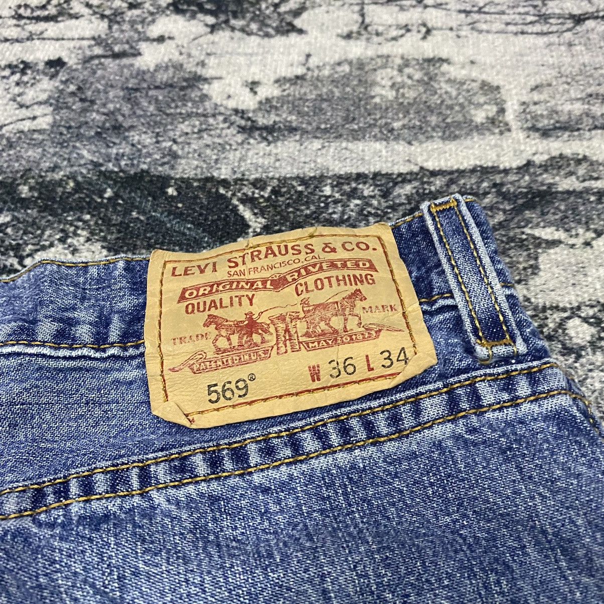 Levi's × Vintage Vintage Levis 569 Loose Stright Baggy Denim Jeans Size US 37 - 16 Thumbnail