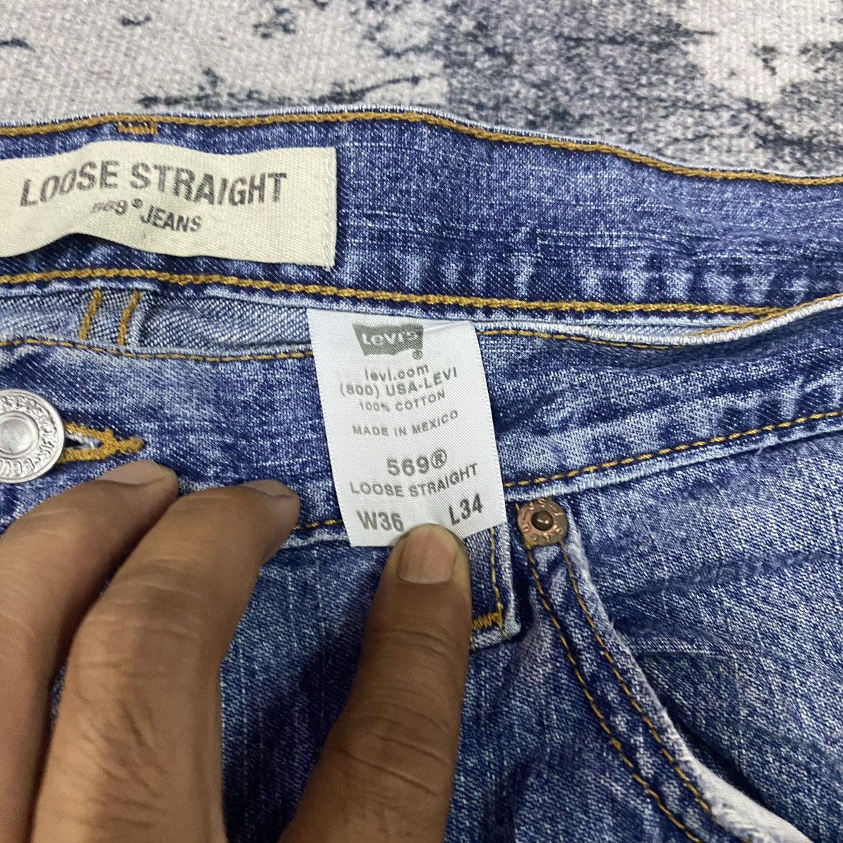 Levi's × Vintage Vintage Levis 569 Loose Stright Baggy Denim Jeans Size US 37 - 7 Thumbnail