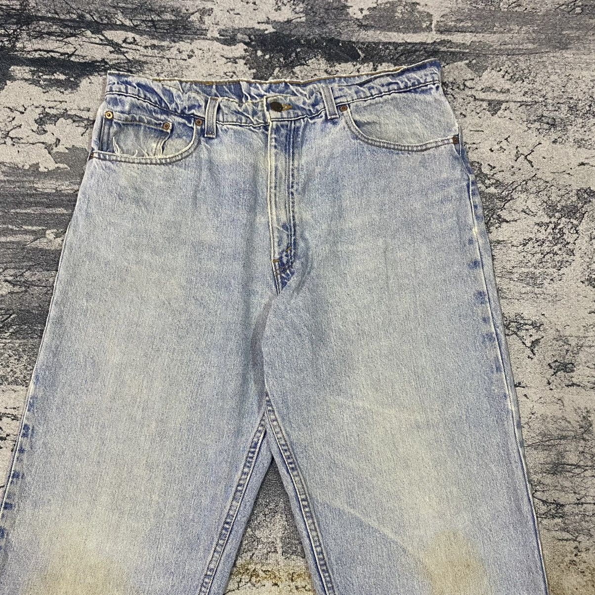 Levi's × Vintage Vintage 90s Levis 550 Light Washed Denim Jeans Size US 37 - 2 Thumbnail