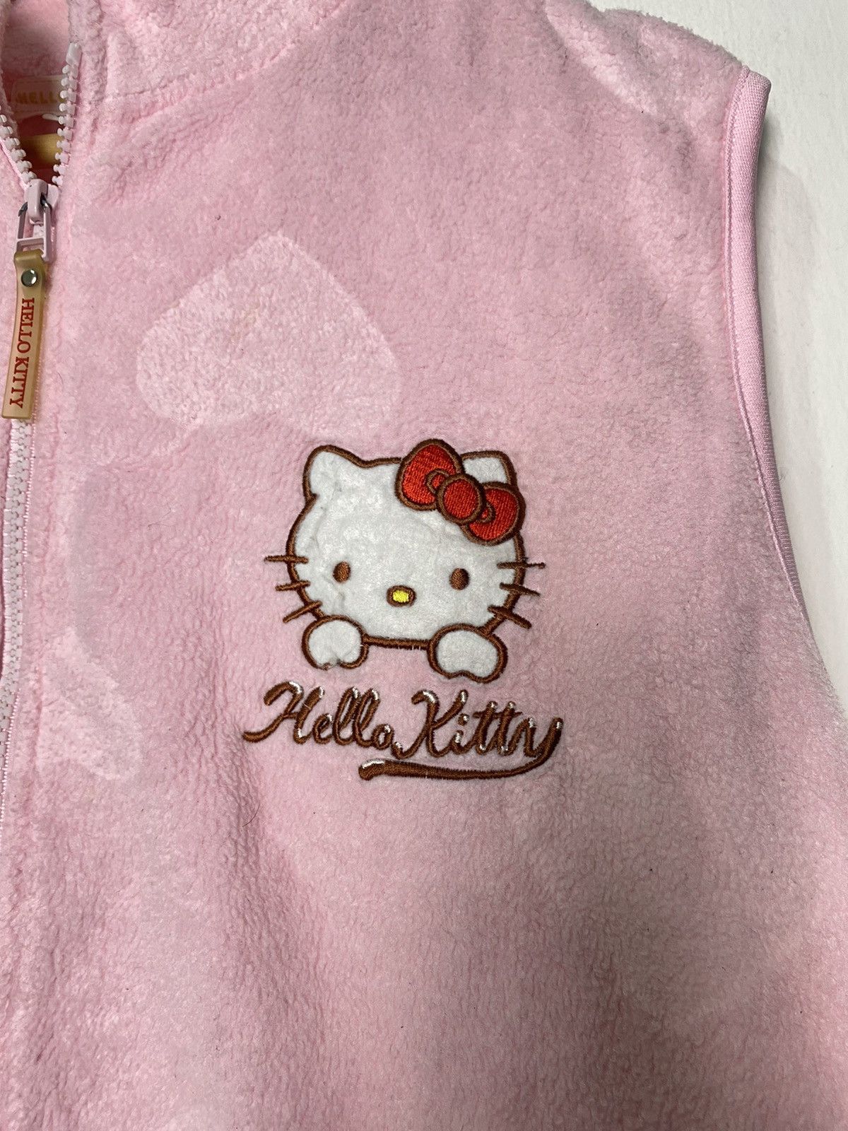 Japanese Brand GONE🔥Vintage Hello Kitty Sanrio Tokyo Japan Fleece Vest Size US L / EU 52-54 / 3 - 4 Thumbnail