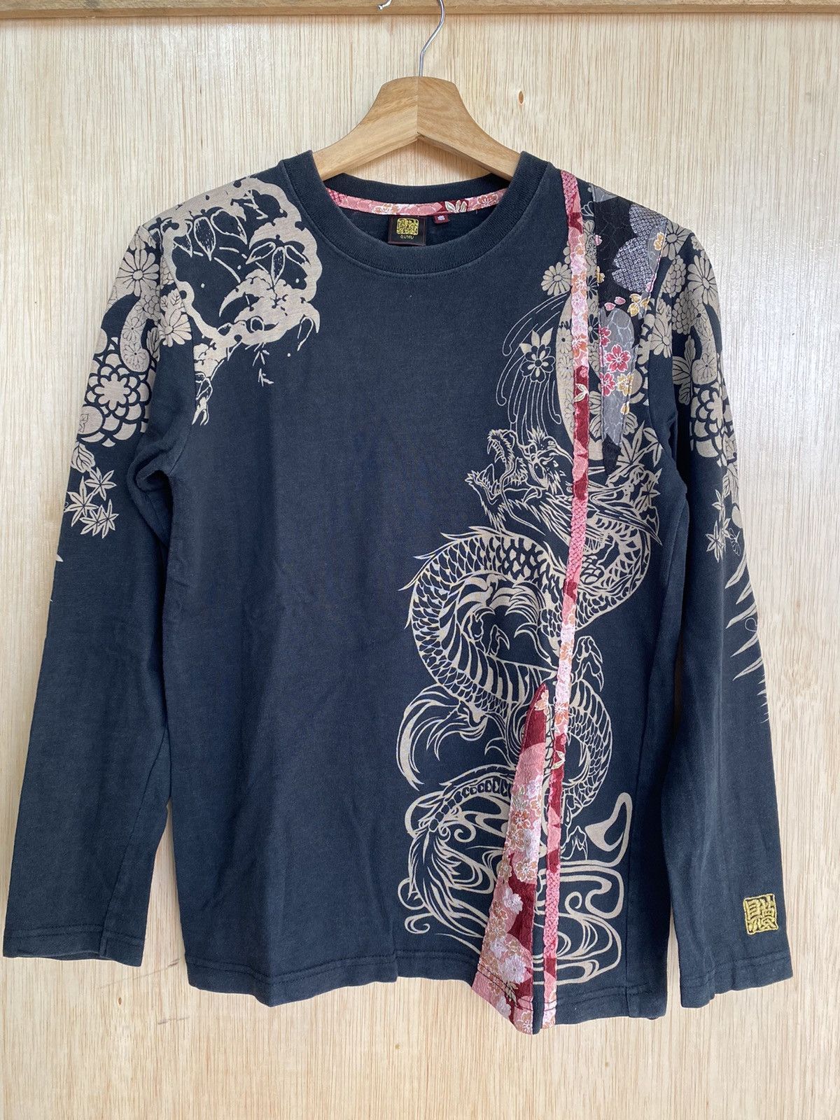 Japanese Brand Vintage Japanese Sukajan Long Sleeve Tshirt Size US XS / EU 42 / 0 - 1 Thumbnail