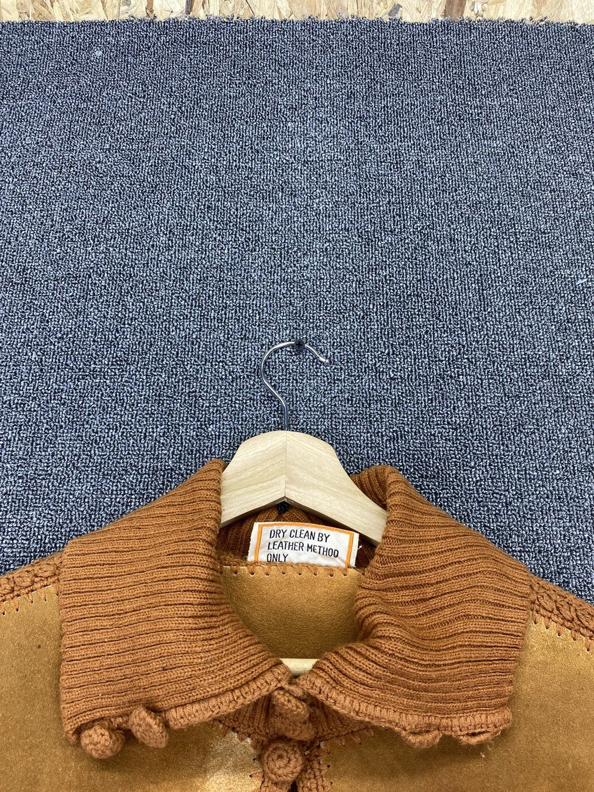 Japanese Brand Vintage Suede Leather Double Pocket ButtonUp Cardigan Jacket Size M / US 6-8 / IT 42-44 - 4 Thumbnail