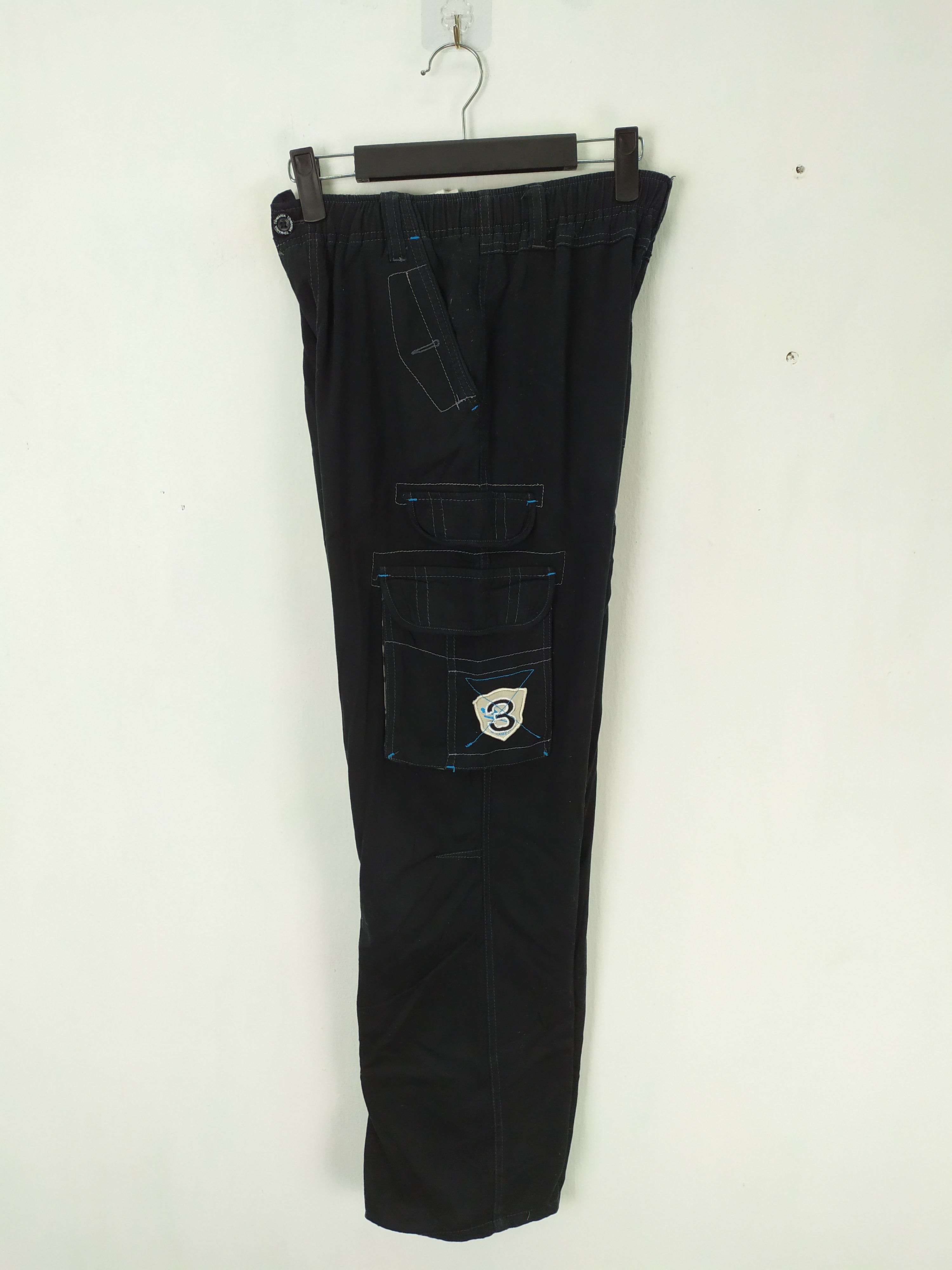 Japanese Brand TD - Mania Black Cargo Pants Multipocket Waist 26 Size US 26 / EU 42 - 4 Thumbnail