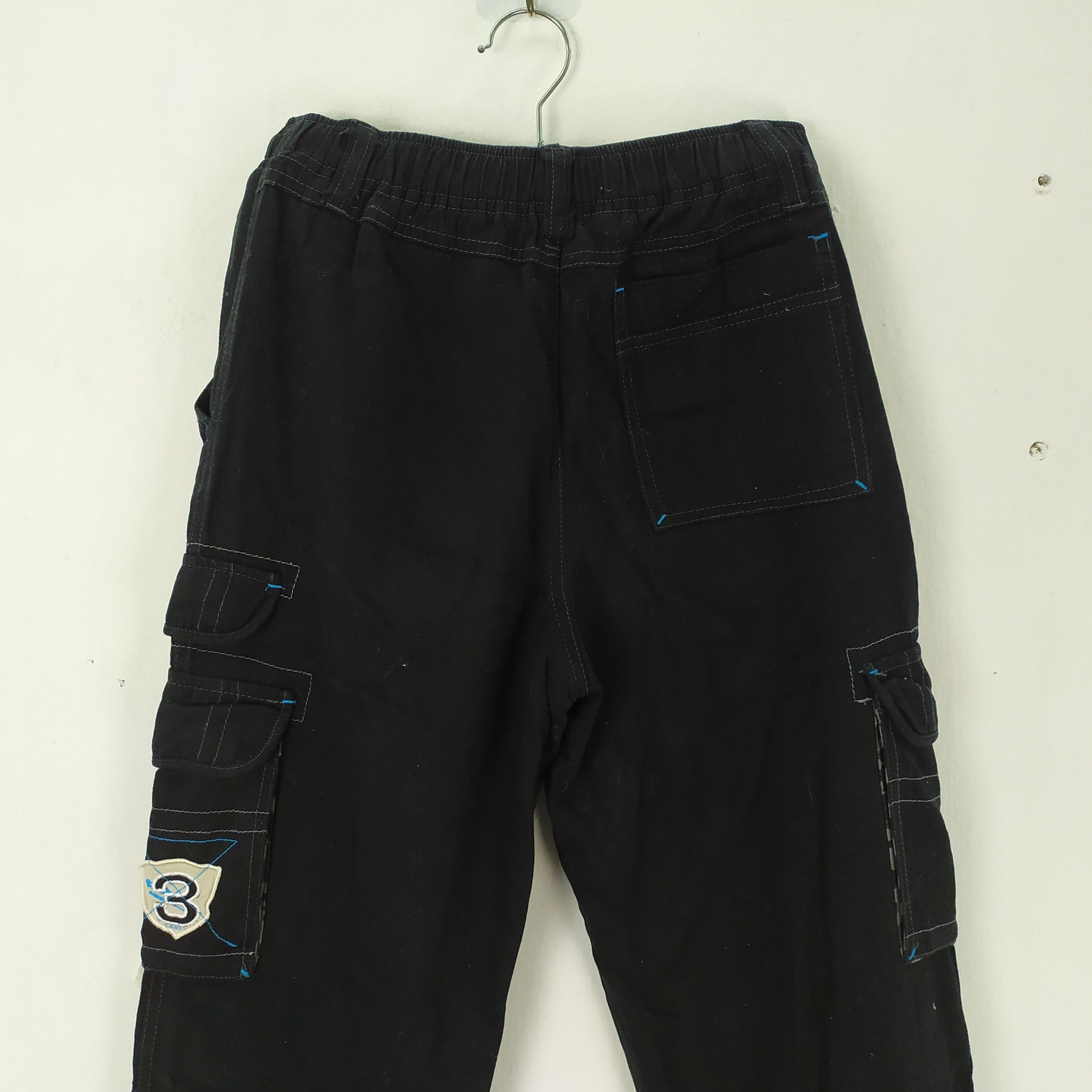 Japanese Brand TD - Mania Black Cargo Pants Multipocket Waist 26 Size US 26 / EU 42 - 5 Thumbnail