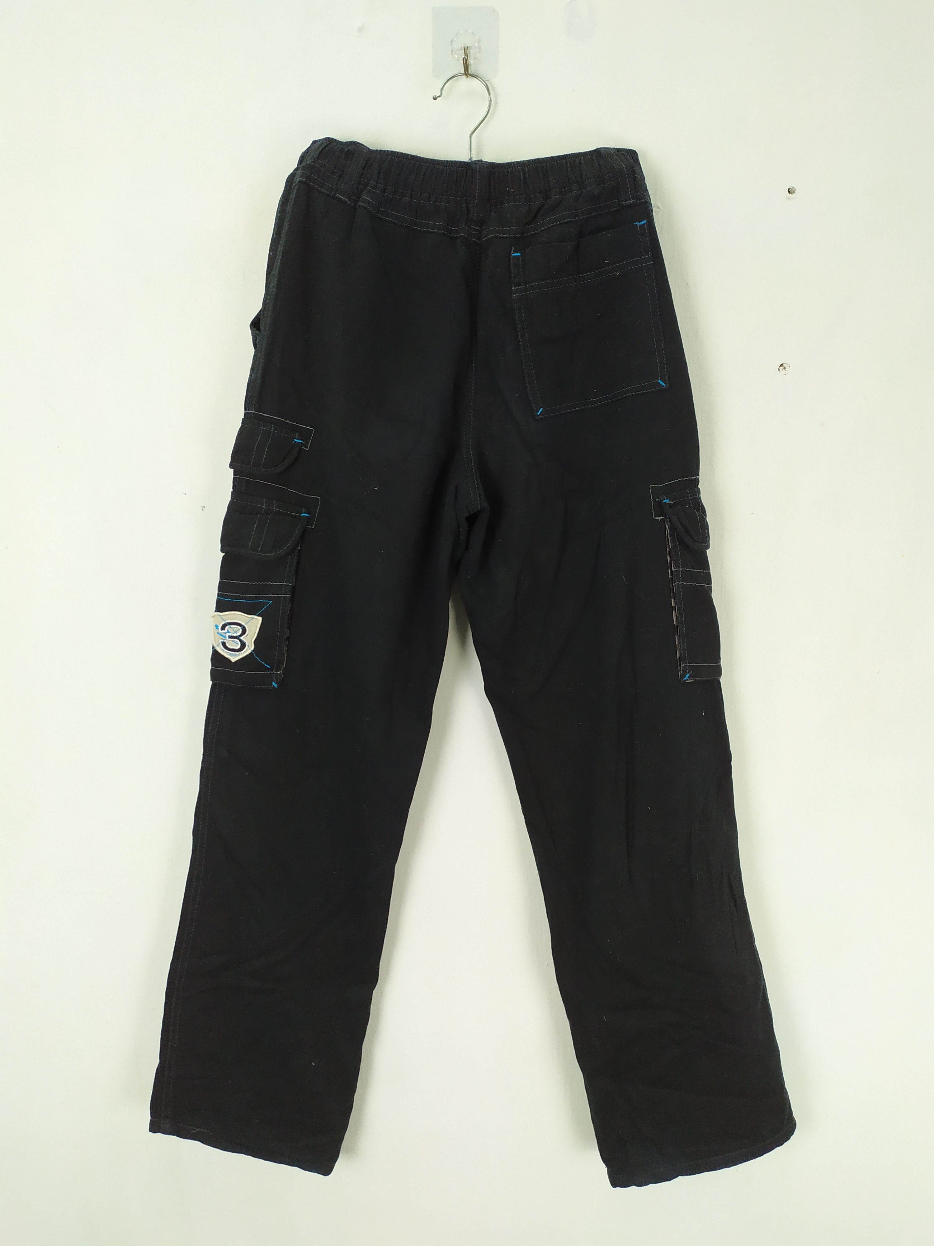 Japanese Brand TD - Mania Black Cargo Pants Multipocket Waist 26 Size US 26 / EU 42 - 6 Thumbnail