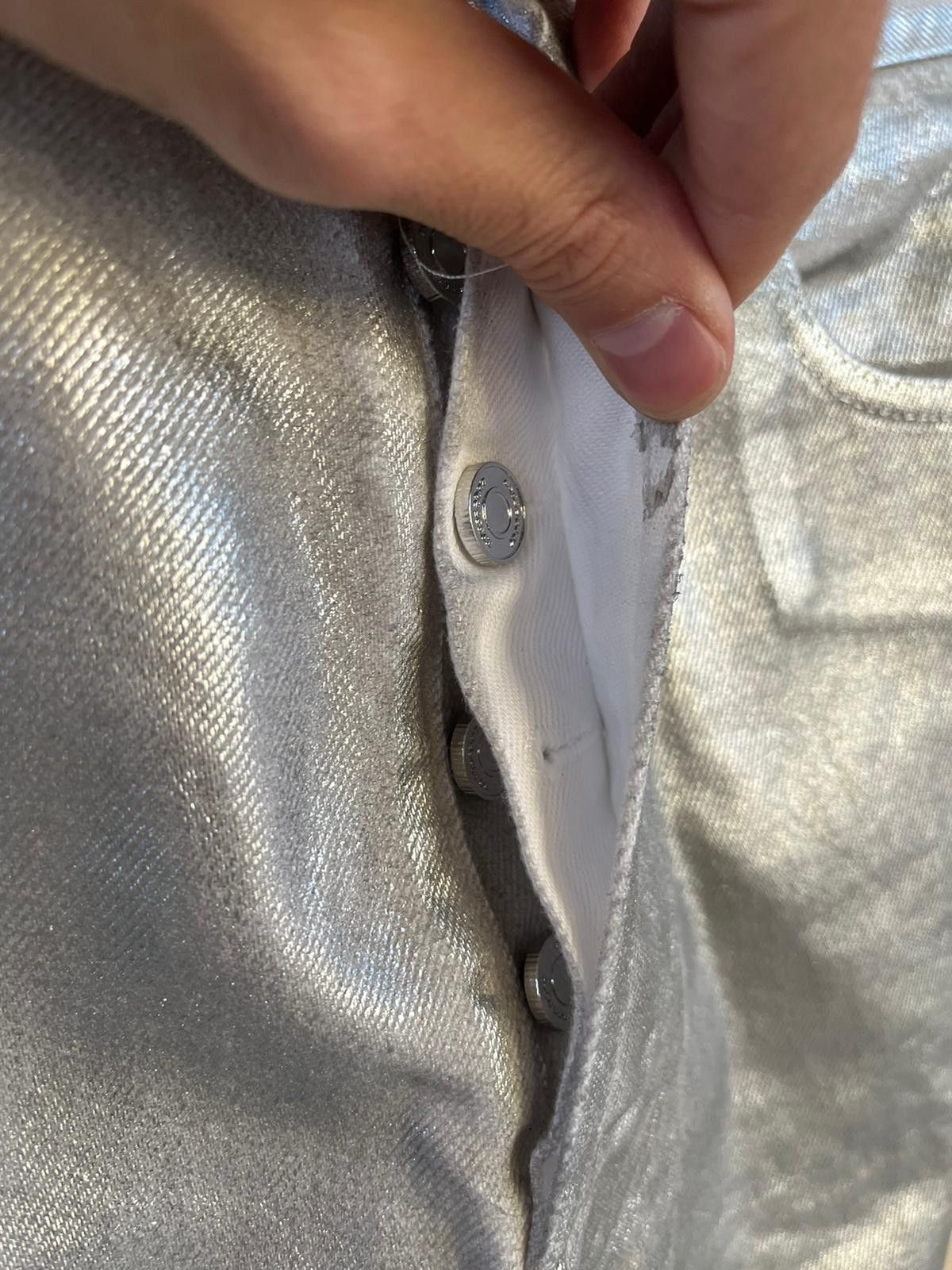Vetements Metallic Jeans in Metallic Size US 30 / EU 46 - 10 Thumbnail