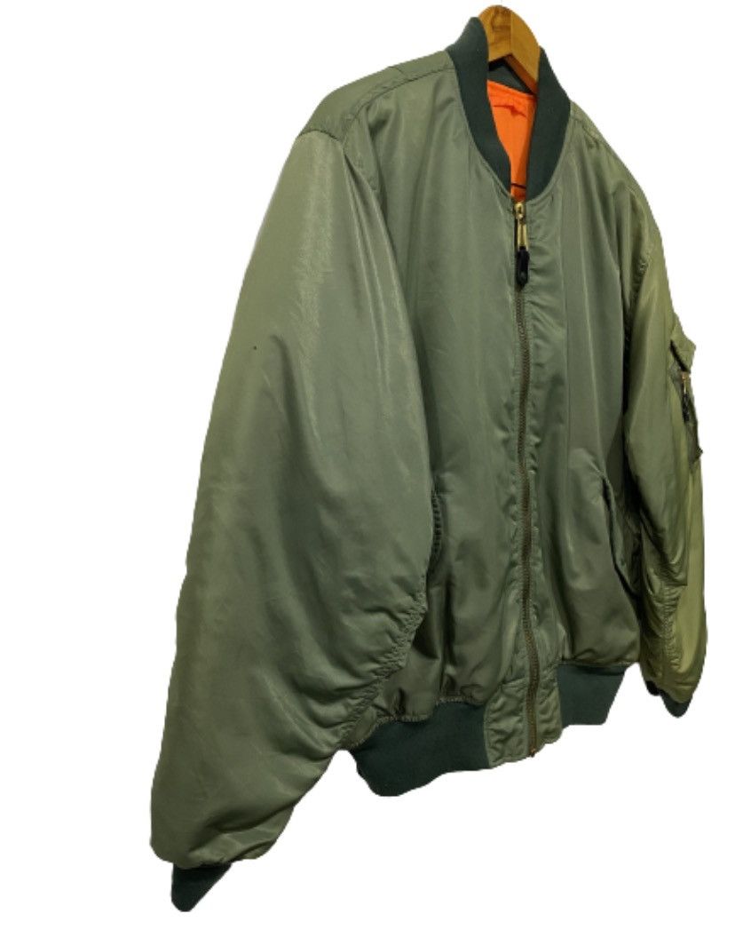 Vintage delete today💥Military Bomber Jacket faded colour designer Size US L / EU 52-54 / 3 - 2 Thumbnail