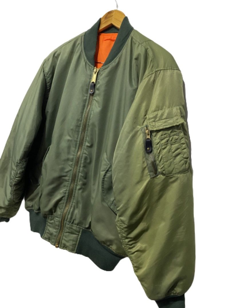 Vintage delete today💥Military Bomber Jacket faded colour designer Size US L / EU 52-54 / 3 - 4 Thumbnail
